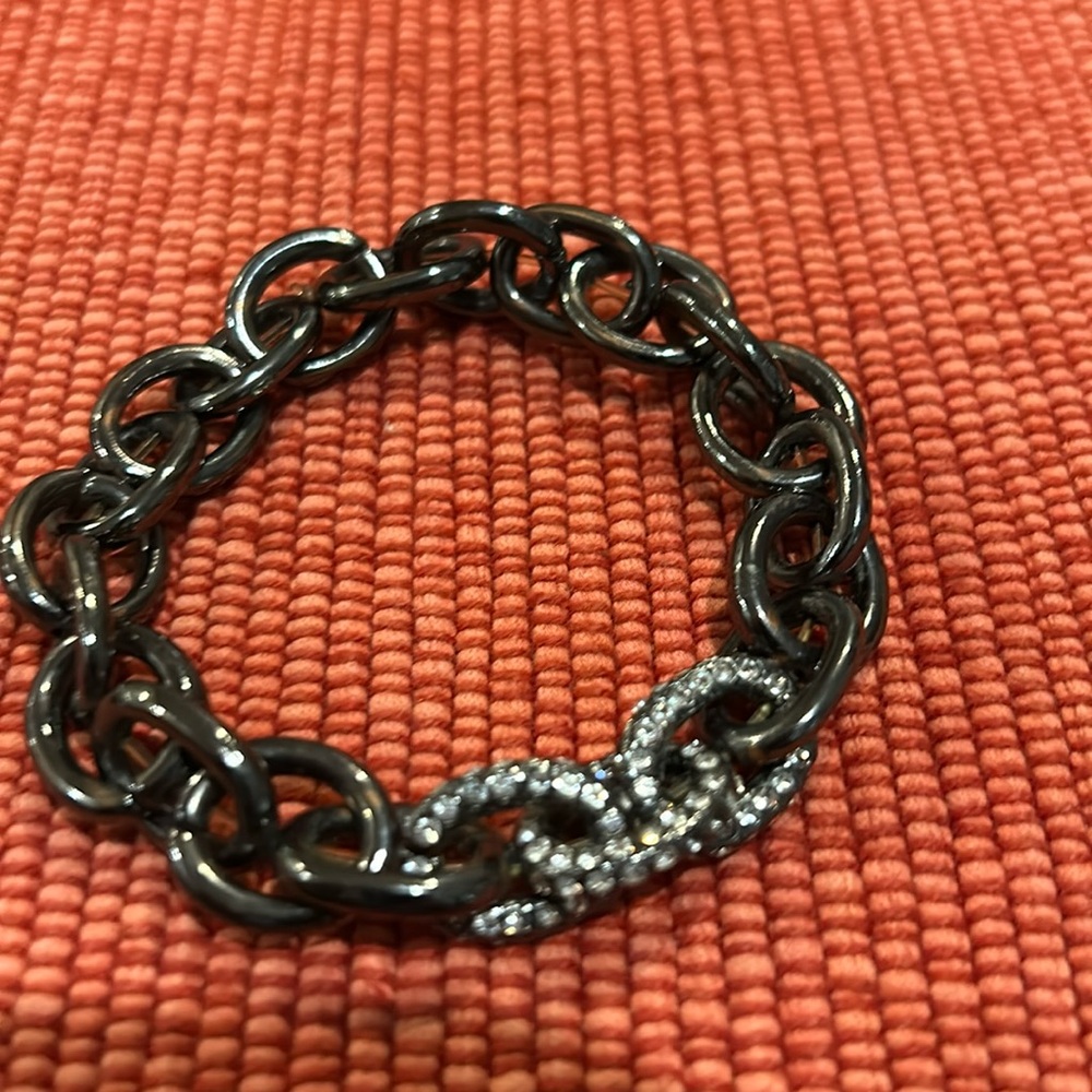 Stretch Black Link Bracelet